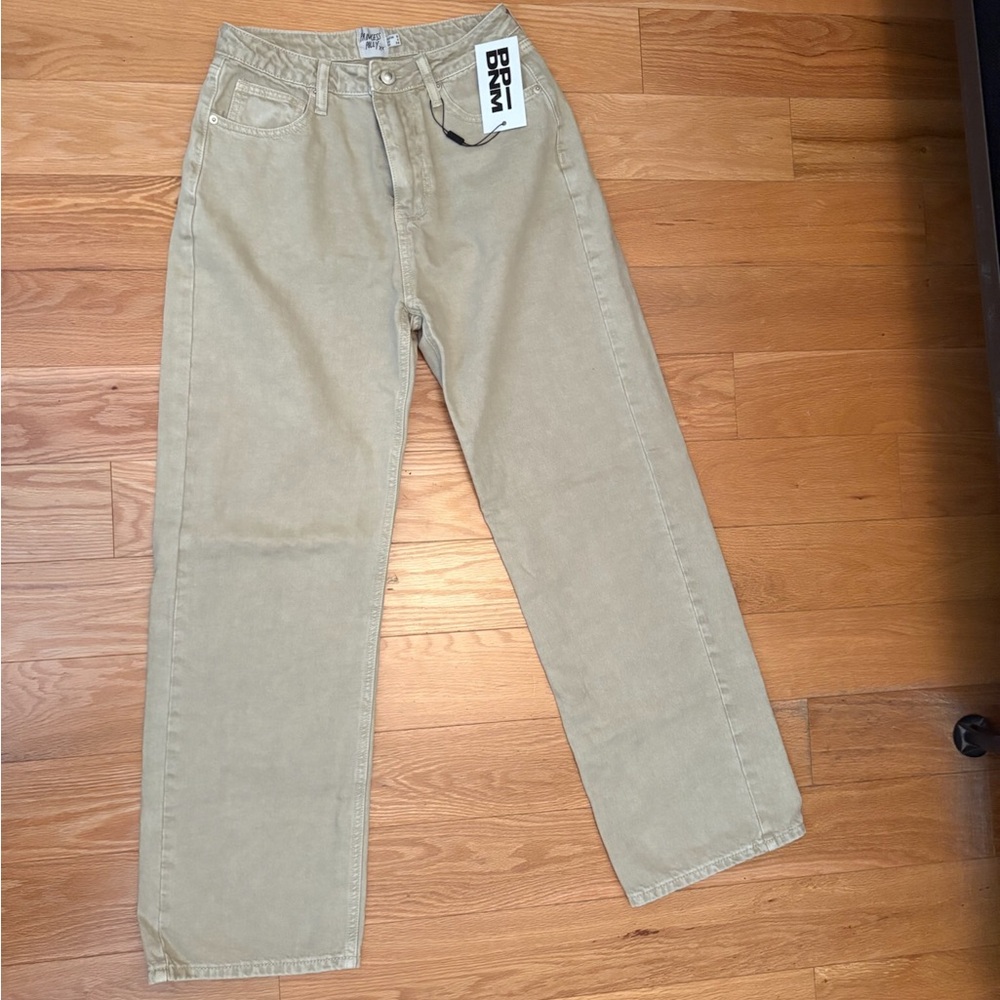 Princess Polly Tan Relaxed Leg Jeans